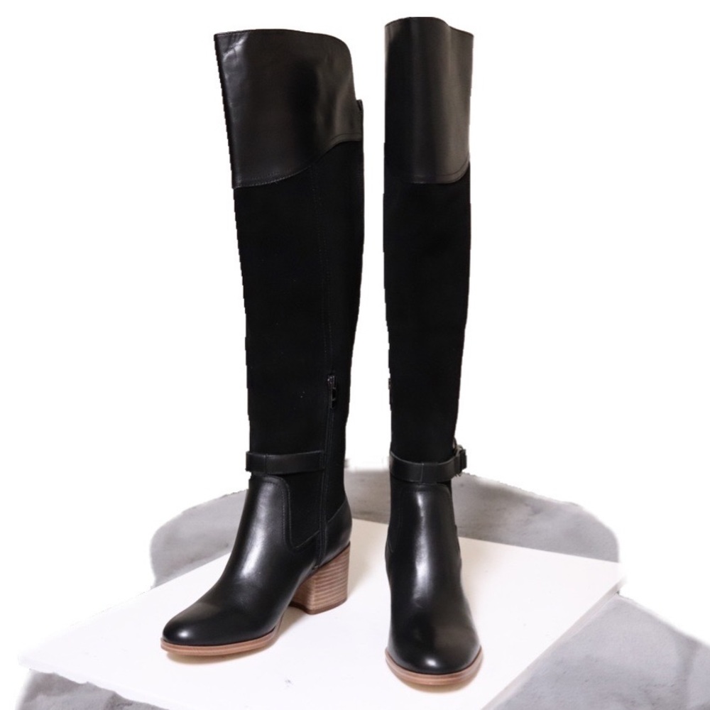 Marc Fisher Black Over the Knee Boots